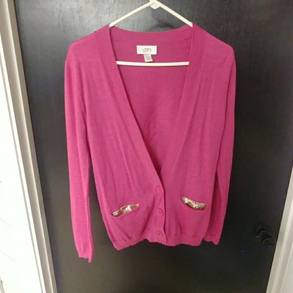 Pink cardigan